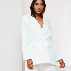 Missguided white oversized blazer